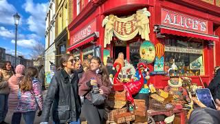 London’s Famous Notting Hill | Portobello Road Market Walking Tour 2025 | 4K HDR