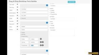 Drag & Drop Bootstrap Form Builder