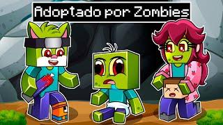 ¡ADOPTADO por ZOMBIES en Minecraft!  BEBÉ NOOB FAMILIA ZOMBIE