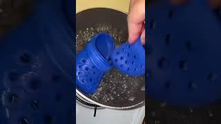 She shrunk these crocs for her baby  (via Simplytierra/TT) #shorts