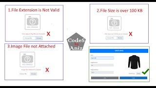 File and Image Upload with JavaScript Validations