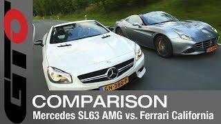 Ferrari California T vs. Mercedes-AMG SL 63 - English subtitled