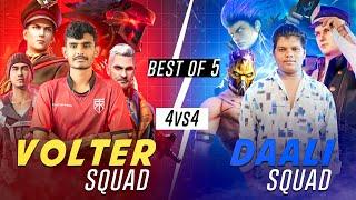 VG SQUAD VS DALLY YT SQUAD |BEST OF 5 ||4 VS 4| LIMITED️‍| IN KANNADA #vgarmy #kannadafreefire