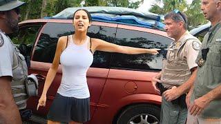 Karen Fights Police When Kicked From Campground & Gets BF Arrested