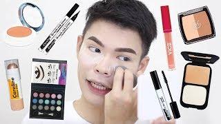 FULL FACE USING PRODUCTS UNDER 200 PESOS! (TIPID MAKEUP TUTORIAL) | Kenny Manalad