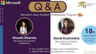 LIVE Q&A - Panel Discussion with Microsoft Learn Student Ambassadors