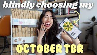 Blindly picking my October tbr all the books I want to read in October