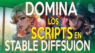 Domina Los scripts en STABLE DIFFUSION  (Tutorial) Prompt matrix, x/y/z plot, outpaint,loopback