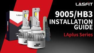 How to install 9005 HB3 LED Headlight Bulbs | Lasfit LA Plus Series 9005