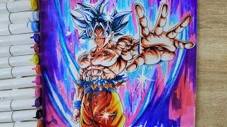 How to Draw Goku Master Ultra instinct [ Dragonball Legend ]