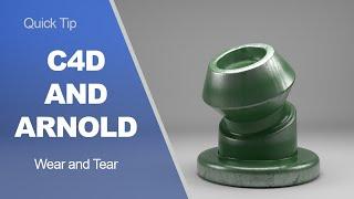 Cinema 4D and Arnold Render Tutorial - Wear and Damage with Curvature Shader (2020)