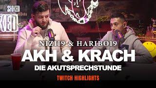 Sprechstunde mit Nizi19 & Haribo19: Fanfragen, Lebenstipps & Let’s Play | AKH & KRACH Livestream