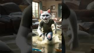 Kitten’s Prank Destroys Cat Dad! #cats