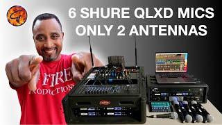 Shure QLXD | 6 Mics, Only Two Antennas | Rack more Mics in the Krackin