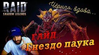 Raid: Shadow Legends. Черная вдова. Гайд на гнездо паука.