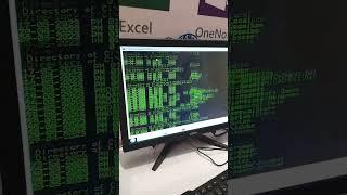 ms dos screen running command #shortvideo #msdos #tricks #computertricks #basictricks