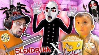 SLENDRINA X: The STRANGE HUSBAND! GRANNY'S SPIDER Chase FGTEEV Shawn & Dudz