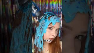 СЛАЙМ НЕ ОТМЫЛАСЯ️Стригу волосы?#beauty #makeup #косметика