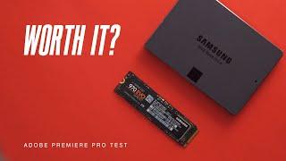 Video editing NVME vs SSD (Samsung 970 NVME editing performance)