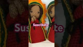 Virgencita de Guadalupe tejida a crochet paso a paso #mariaslovelyhobby #crochet #amigurumicrochet