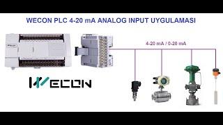 18-WECON PLC 4-20mA Analog Input (Giriş) Uygulama (WECON LX3V-4AD) #plc #wecon #plcprogramming