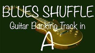 Blues Shuffle Guitar Backing Track in A