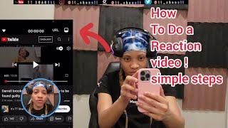 How to do a reaction video with An iPhone & Android! device Easy steps