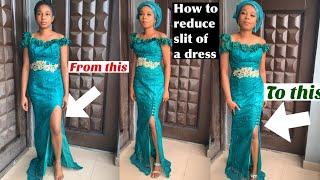 How To Reduce The Slit Of A Dress Or Skirt|Tips To Reduce A Slit + Types Of Slit|Transform A Dress