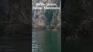 Boat tour in Matka Canyon, Skopje, Macedonia #canyontour