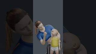 Mom and Son Drama  Dance Animation | Blender #72H Work #shorts