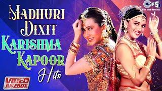 Madhuri Dixit & Karishma Kapoor Dance Hits | 90s Bollywood Hit Songs | Video Jukebox | Love Songs