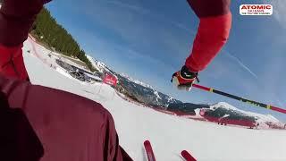 AUDI FIS Ski World Cup finals - Saalbach men SG - camera racer Joachim Puchner #weareskiing @atomic