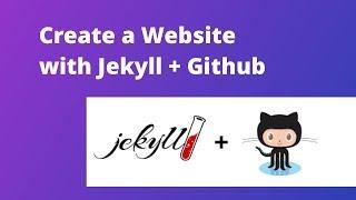 Create a website with Jekyll and Github (for FREE)