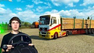 ДВОЙНОЙ РЕЙС - Euro Truck Simulator 2 + РУЛЬ Logitech driving Force GT