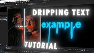 Dripping Text | AFTER EFFECTS TUTORIAL