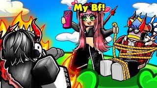 TikToker Had A MASSIVE Crush On Me.. And Her Boyfriend HATED Me! (ROBLOX BLOX FRUIT)