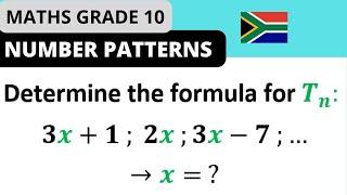 Number Patterns (Exam Question) Grade 10