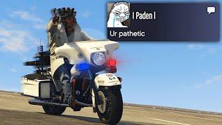 Trolling Tryhards Using The Police Bike In The Money Fronts DLC (GTA Online)