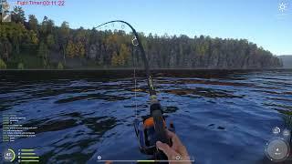 Russian Fishing 4 Blue Tag East Siberian Sturgeon Full Fight