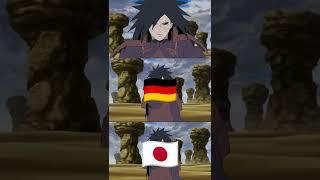 Fire Style Fireball Jutsu English Vs German Vs Japanese #Shorts