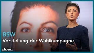 Vorstellung der Wahlkampagne des BSW mit Sahra Wagenknecht am 18.12.24