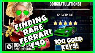 GOLD CRATE OPENING 100 GOLD KEYS! F40 THAT DOESN'T EXIST! | CSR Racing 2 | CSR 2