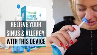 Sinus Rinse Kit by Tilcare - Perfect Nasal Rinse Machine for Sinus & Allergy Relief