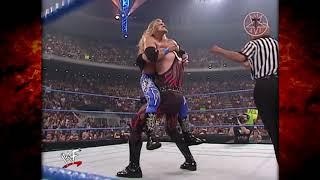 Kane vs Edge IC Title Match Kane's Mask Almost Comes Off!12 27 01