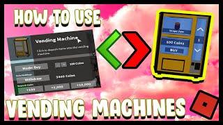 [HOW TO GET AND USE VENDING MACHINES] (ROBLOX SKYBLOCK)