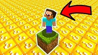 КАК ВЫЖИТЬ НУБУ НА 1 БЛОКЕ В МИРЕ ЛАКИ БЛОК В МАЙНКРАФТ ? ТРОЛЛИНГ В MINECRAFT | ЗАЩИТА | МУЛЬТИК