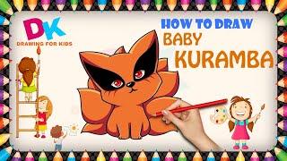 HOW TO DRAW BABY KURAMBA EASY DRAWING STEP BY STEP