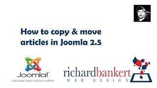 How to copy & move articles in Joomla 2.5