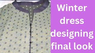 how to make this# winter dress final look#stitching with sajida