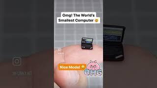 Omg! Smallest computer in the world!  #model #tiny #small #funkykit #reels #viral #funkykit